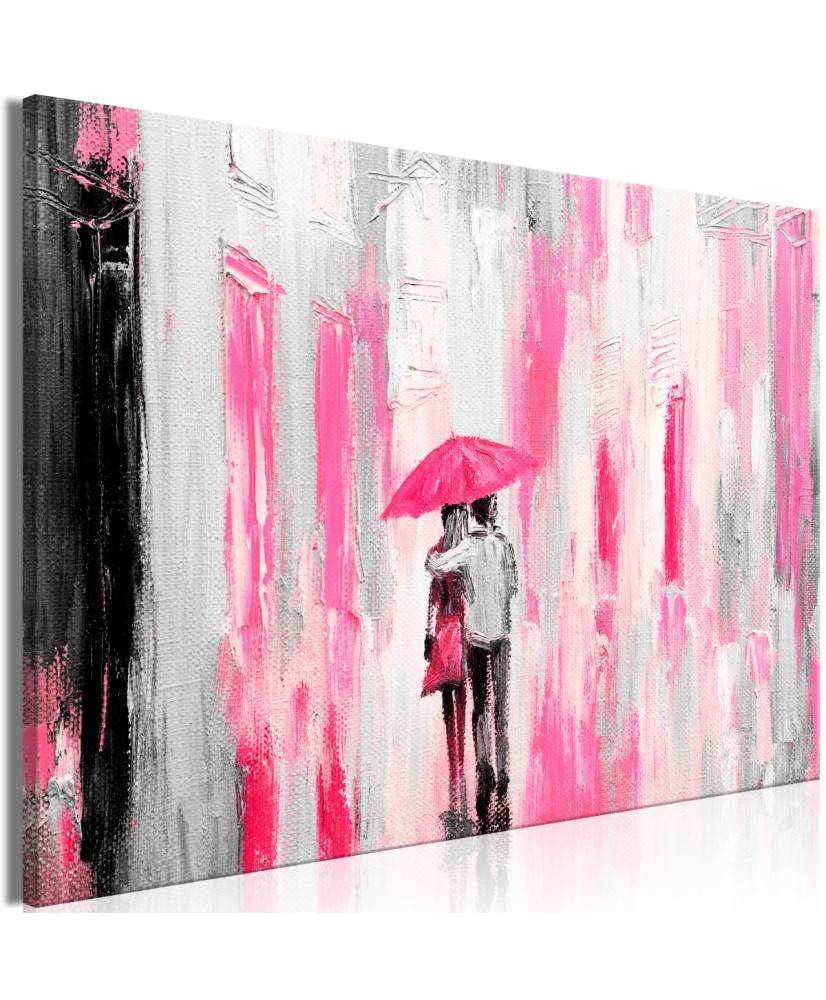 Paveikslas  Umbrella in Love (1 Part) Wide Pink