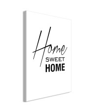 Paveikslas  Black and White Home Sweet Home (1 Part) Vertical