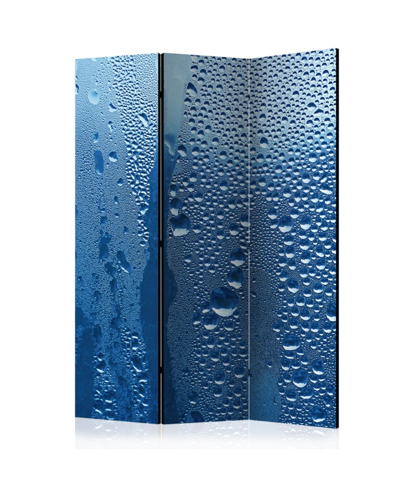 Pertvara  Water drops on blue glass [Room Dividers]