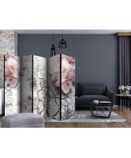 Pertvara  Bright red orchids II [Room Dividers]