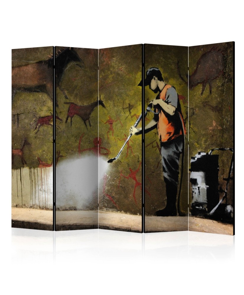 Pertvara  Banksy  Cave Painting II [Room Dividers]