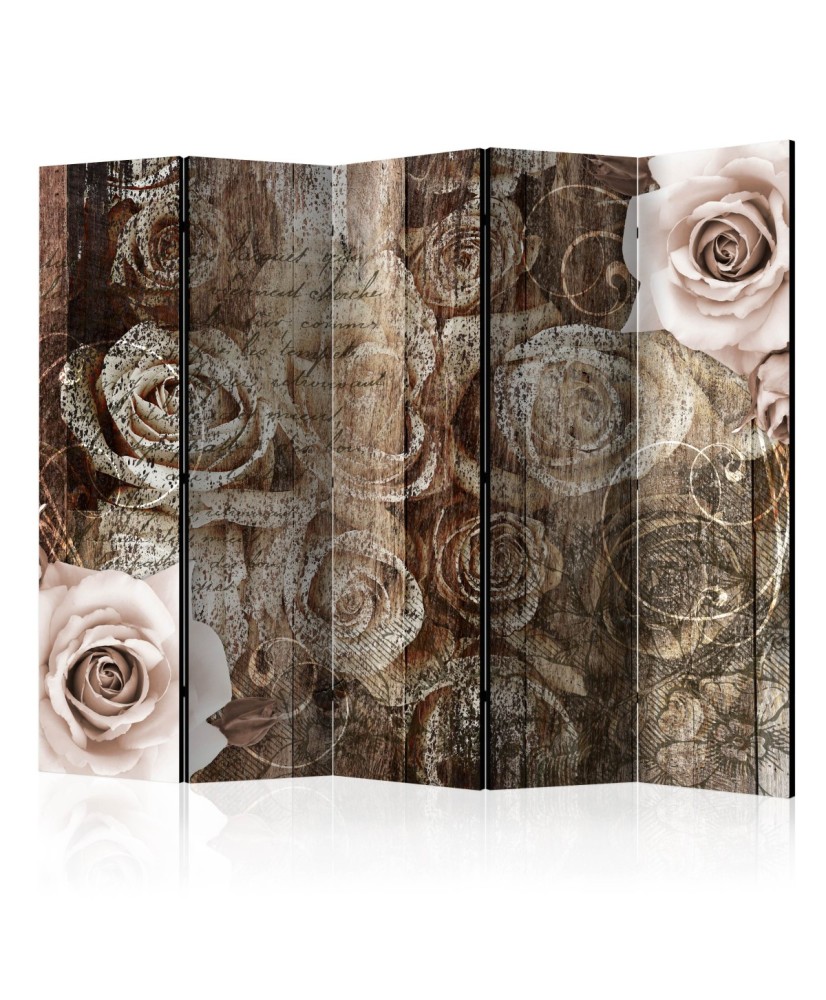 Pertvara  Old Wood & Roses II [Room Dividers]