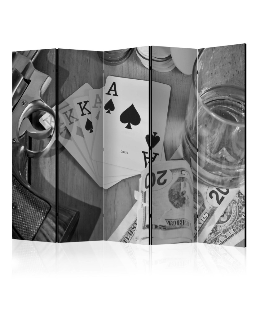 Pertvara  Cards black and white II [Room Dividers]