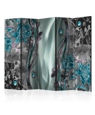 Pertvara  Floral Curtain (Turquoise) II [Room Dividers]