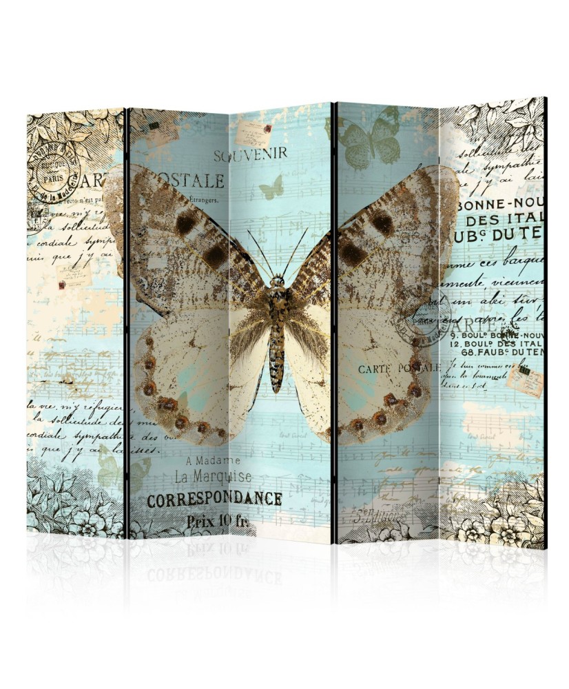 Pertvara  Postcard with butterfly II [Room Dividers]