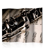 Pertvara  Clarinet and music notes II [Room Dividers]