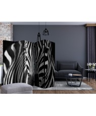 Pertvara  White with black stripes II [Room Dividers]
