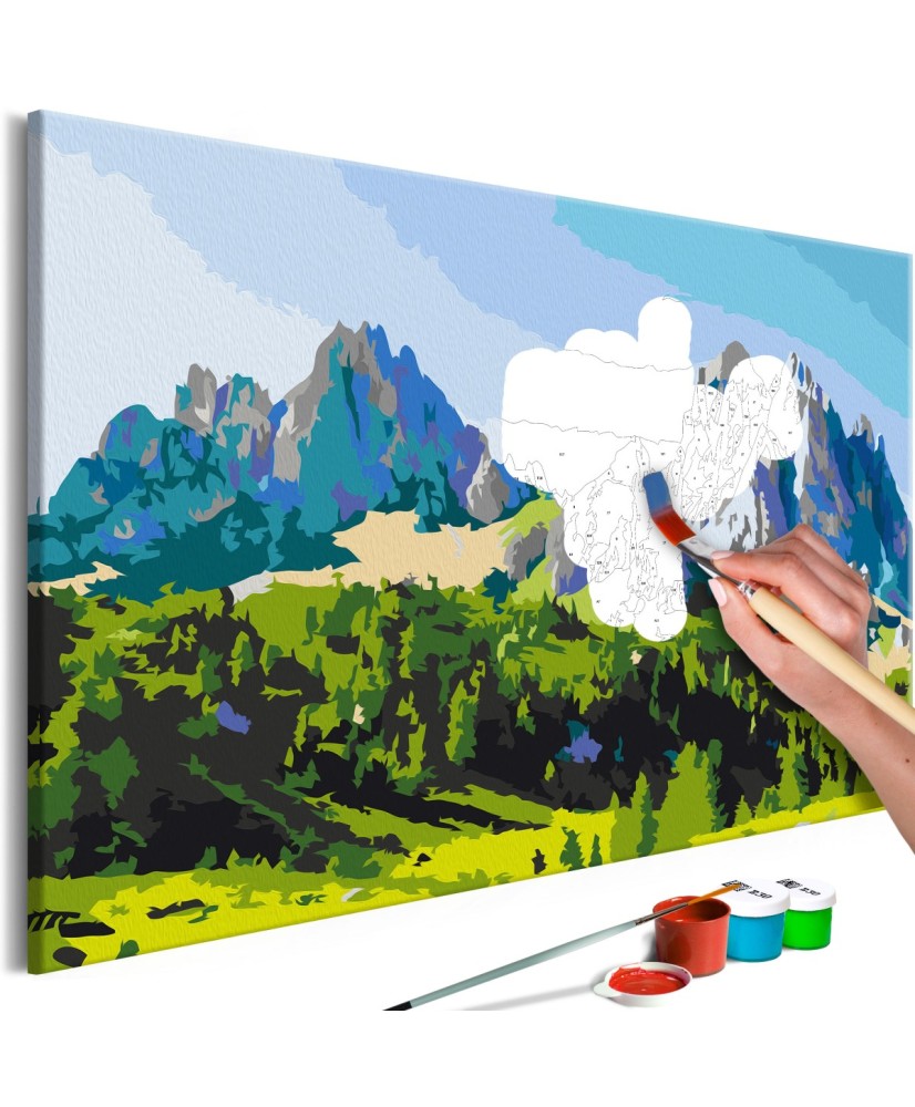 Pasidaryk pats  paveikslas ant drobės  Dolomite Peaks