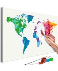 Pasidaryk pats  paveikslas ant drobės  Colours of the World