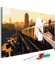 Pasidaryk pats  paveikslas ant drobės  New York Subway