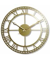 Metalinis laikrodis Vintažas Retro Auksinis 50cm