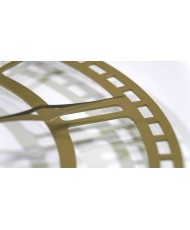 Metalinis laikrodis Vintažas Retro Auksinis 50cm