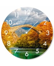 Sieninis laikrodis iš stiklo "Tiltas"