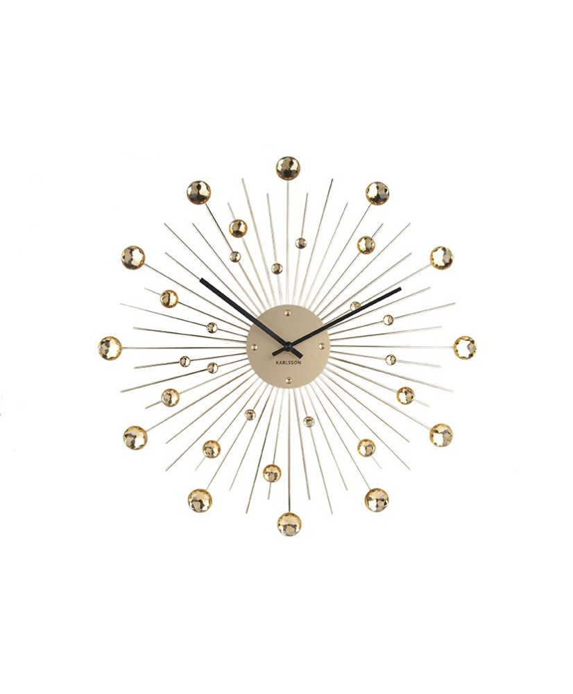 Sieninis laikrodis - Saulės sprogimas, Aukso, 50 cm