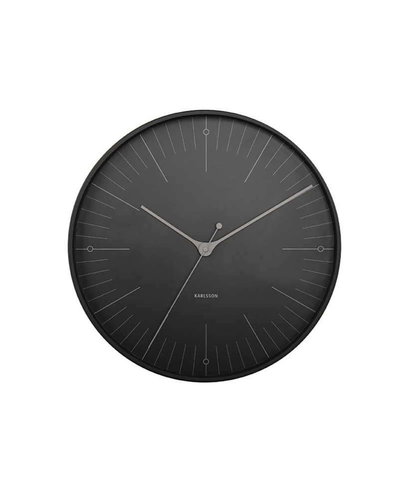 Sieninis laikrodis - Indeksas, juodas, 40 cm