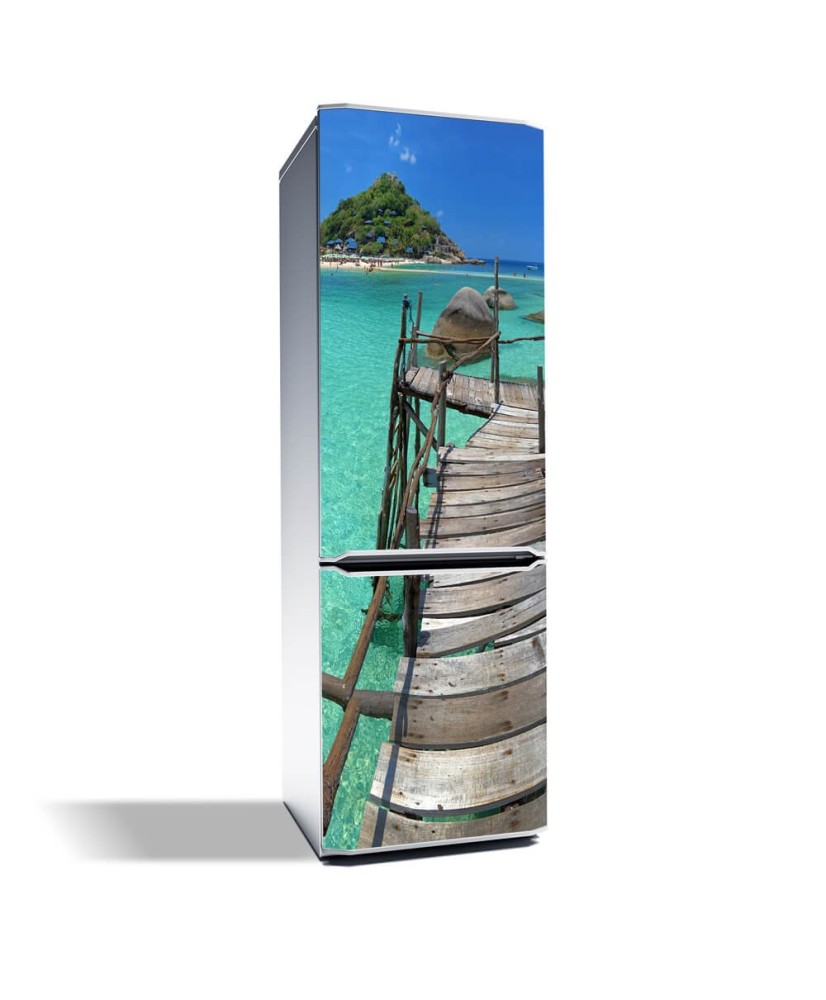 Magnetinis lipdukas ant šaldytuvo