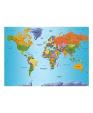 Lipnus fototapetas  World Map Colourful Geography