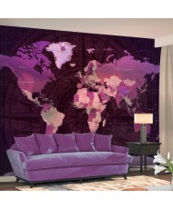 Lipnus fototapetas  Purple World Map