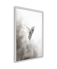 Plakatas  Hummingbird in Shades of Grey