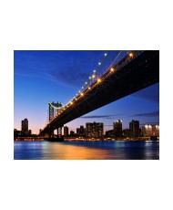 Fototapetas  Manhattan Bridge illuminated at night
