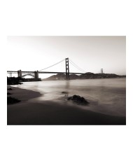Fototapetas  San Francisco Golden Gate Bridge in black and white