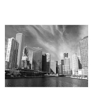 Fototapetas  Chicago skyline (black and white)