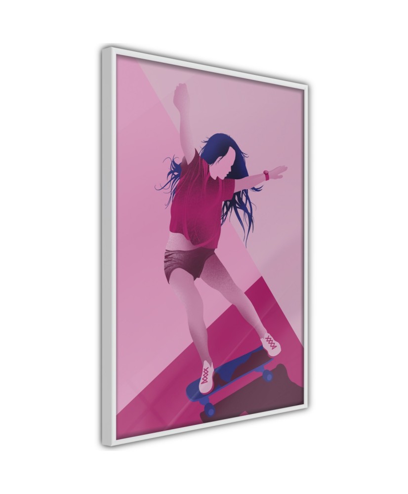 Plakatas  Girl on a Skateboard