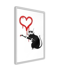 Plakatas  Banksy Love Rat