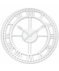 Metalinis laikrodis Didelis Vintažas Retro Baltas 80cm