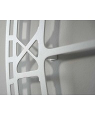 Metalinis laikrodis Didelis Vintažas Retro Baltas 80cm