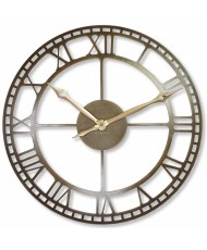 Metalinis laikrodis Vintažas Retro sendinto aukso 50cm