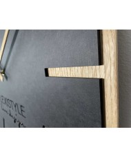 Sieninis laikrodis Medinis Tikslus laikas 60cm