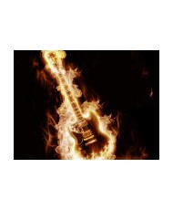 Fototapetas  Flaming guitar
