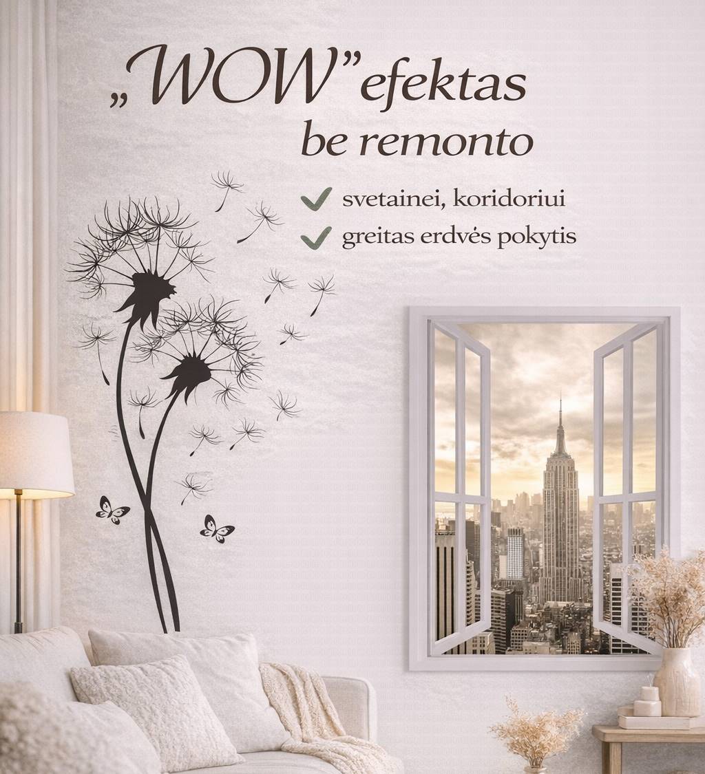 Interjero sienų lipdukai