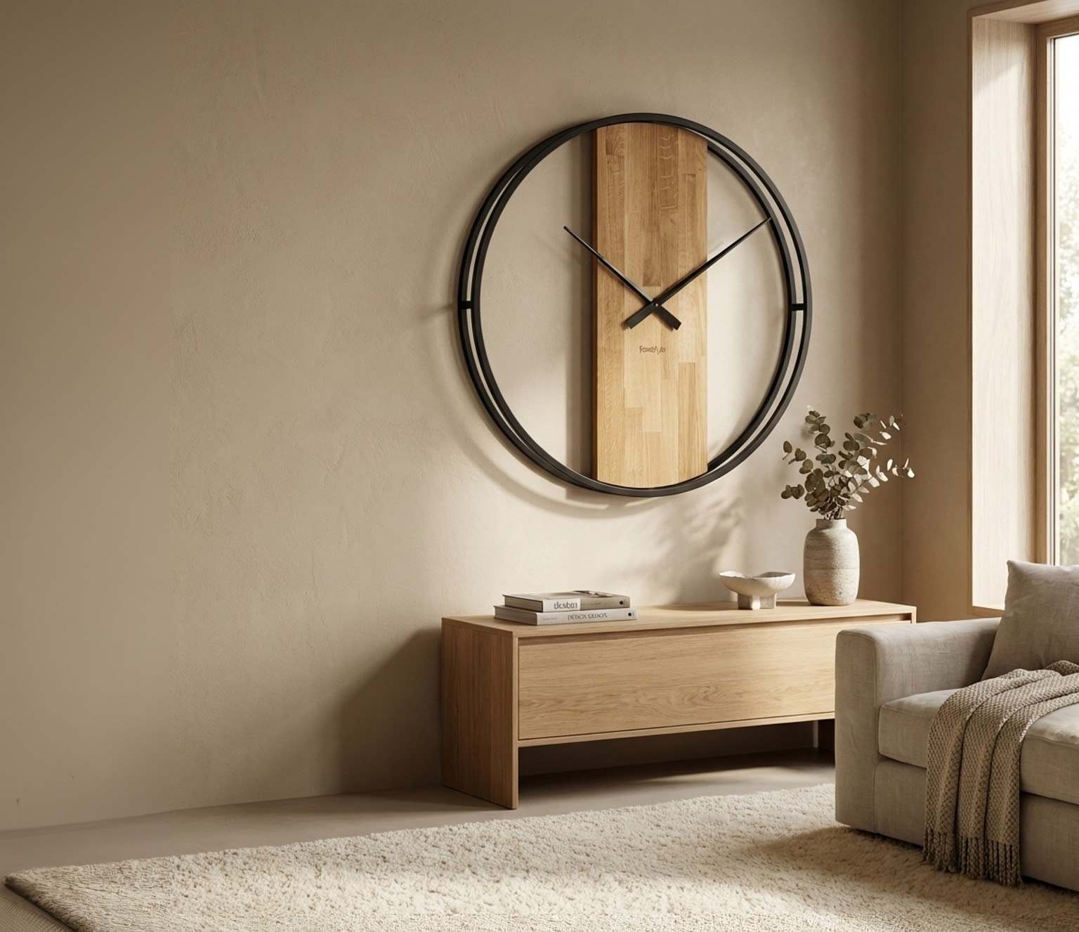 Mediniai sieniniai laikrodžiai