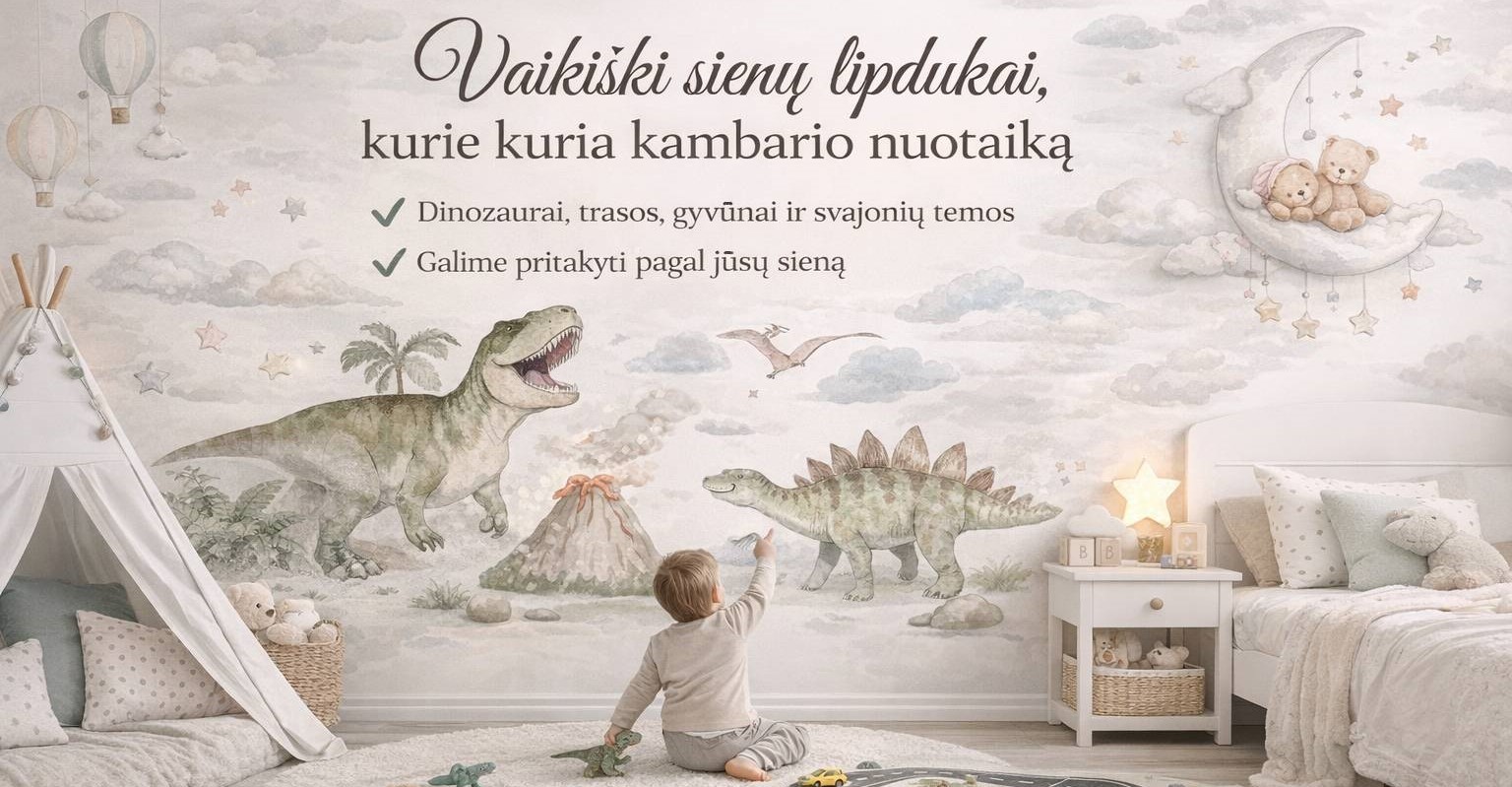 Vaikiški sienų lipdukai