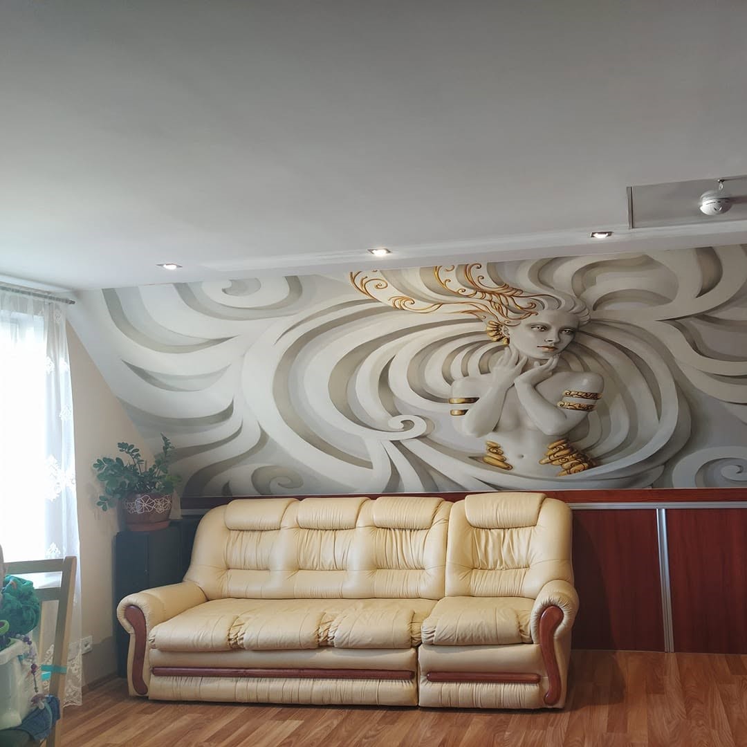 Deco Detalės fototapetai klientės namuose